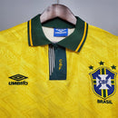 Retrô Camisa Seleção Brasileira I 1992 - Torcedor Umbro - Amarela