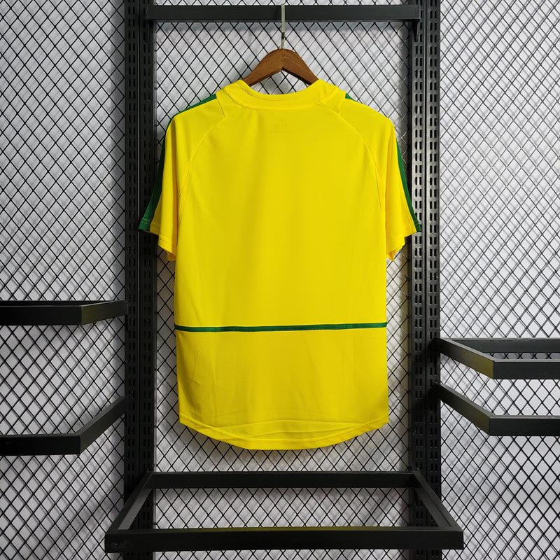 Retrô Camisa Seleção Brasileira I 2002 - Torcedor Nike - Amarela