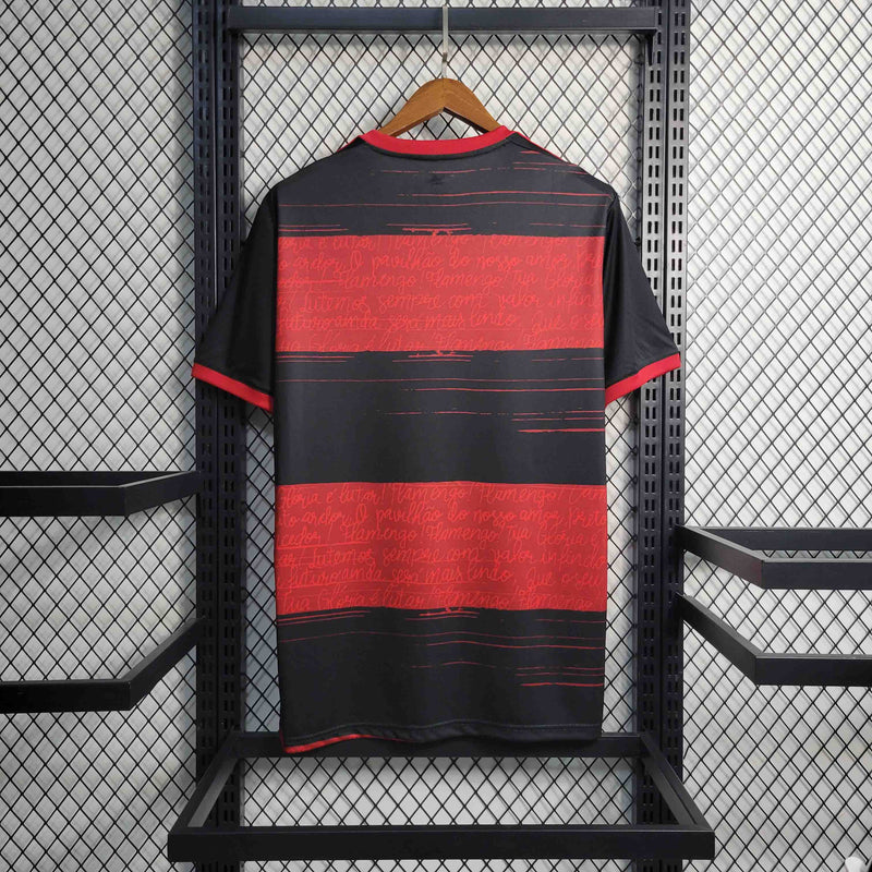 Retrô Camisa Flamengo I 20/21 - Torcedor Adidas - Vermelha e Preta
