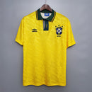 Retrô Camisa Seleção Brasileira I 1992 - Torcedor Umbro - Amarela