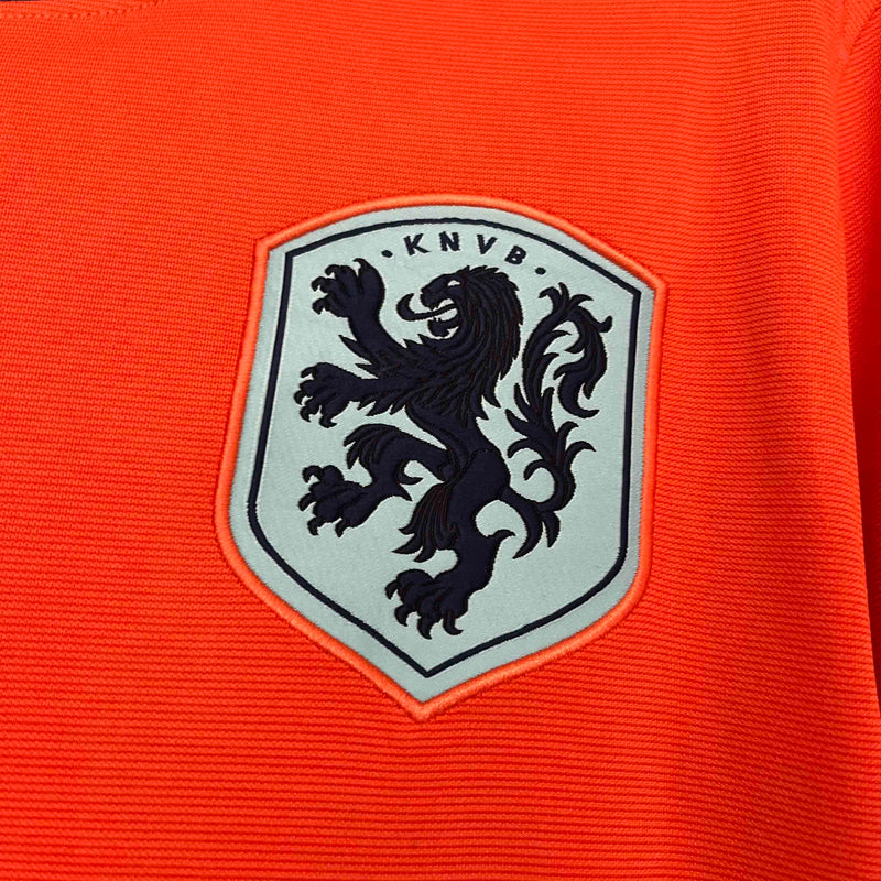 Camisa Seleção Holanda I 24/25 - Torcedor Nike - Laranja