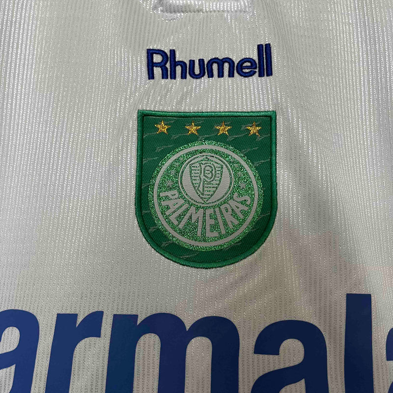 Retrô Camisa Palmeiras 99/00 - Torcedor Rhumell - Branca