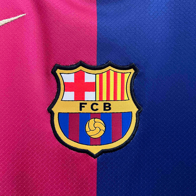 Camisa Barcelona I 24/25 - Torcedor Nike - Azul e Grená