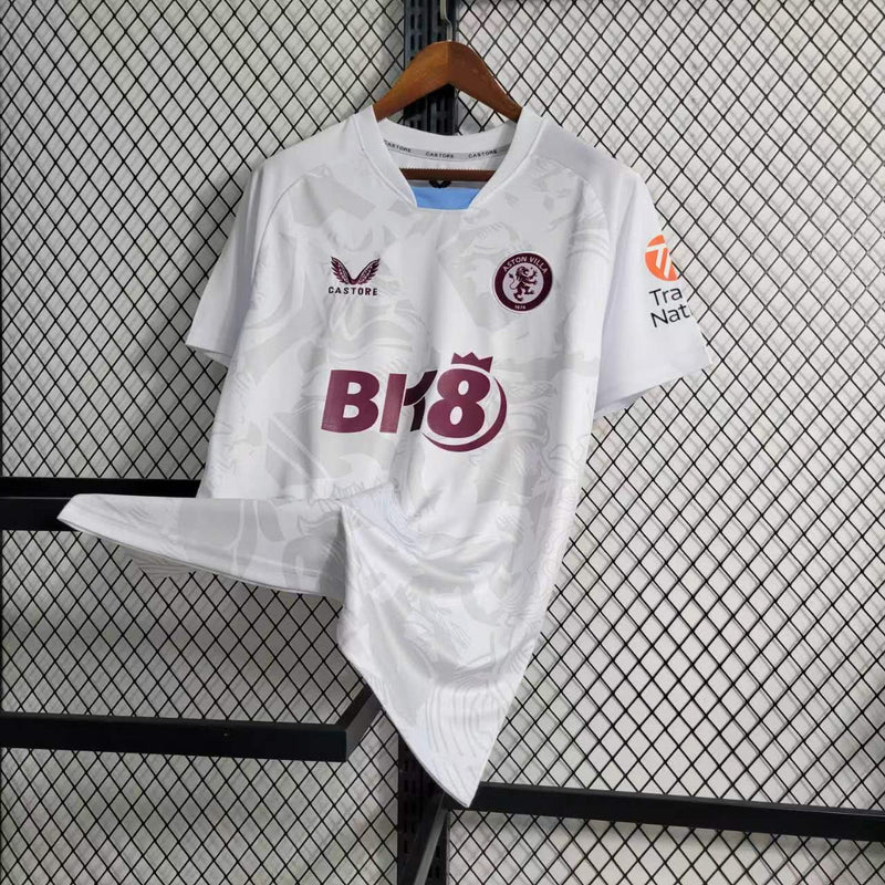 Camisa Aston Villa II 23/24 - Torcedor Castore - Branca