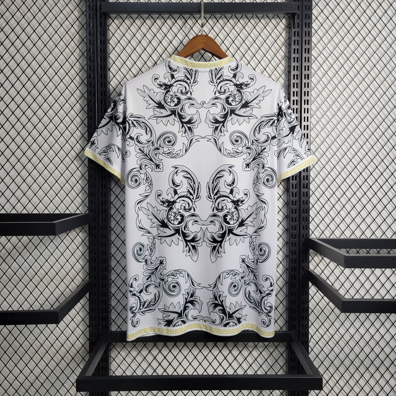 Camisa Seleção Itália Versace 23/24 - Edição Especial Puma - Branca