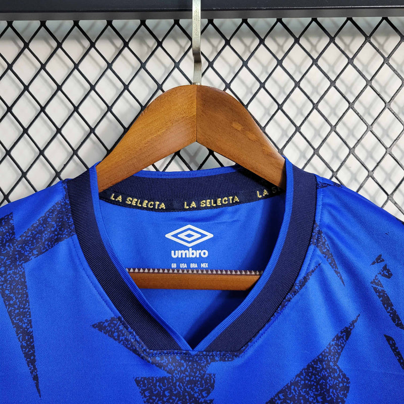 Camisa Seleção El Salvador I 23/24 - Torcedor Umbro - Azul