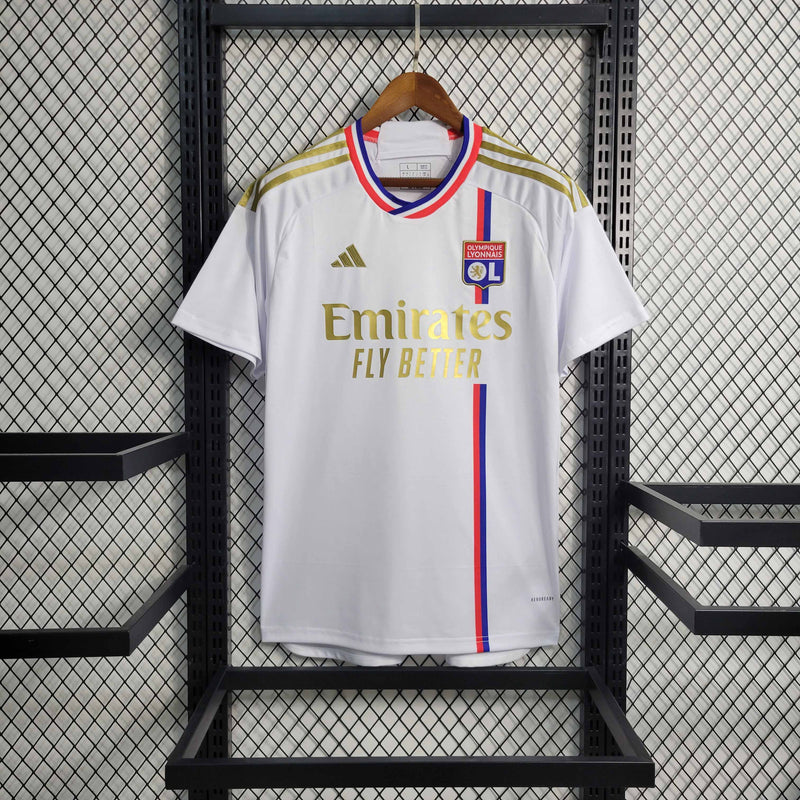 Camisa Lyon I 23/24 - Torcedor Adidas - Branca