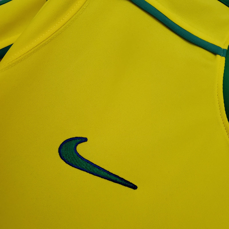 Retrô Camisa Seleção Brasileira I 1998 - Torcedor Nike - Amarela