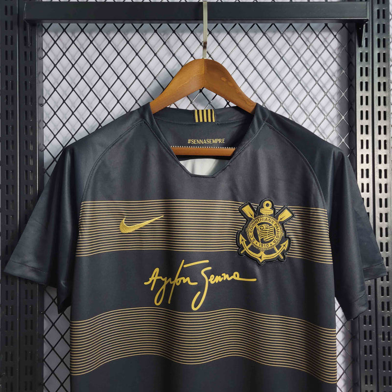 Retrô Camisa Corinthians 18/19 - Torcedor Nike - Preta