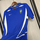 Retrô Camisa Seleção Brasileira II 2002 - Torcedor Nike - Azul