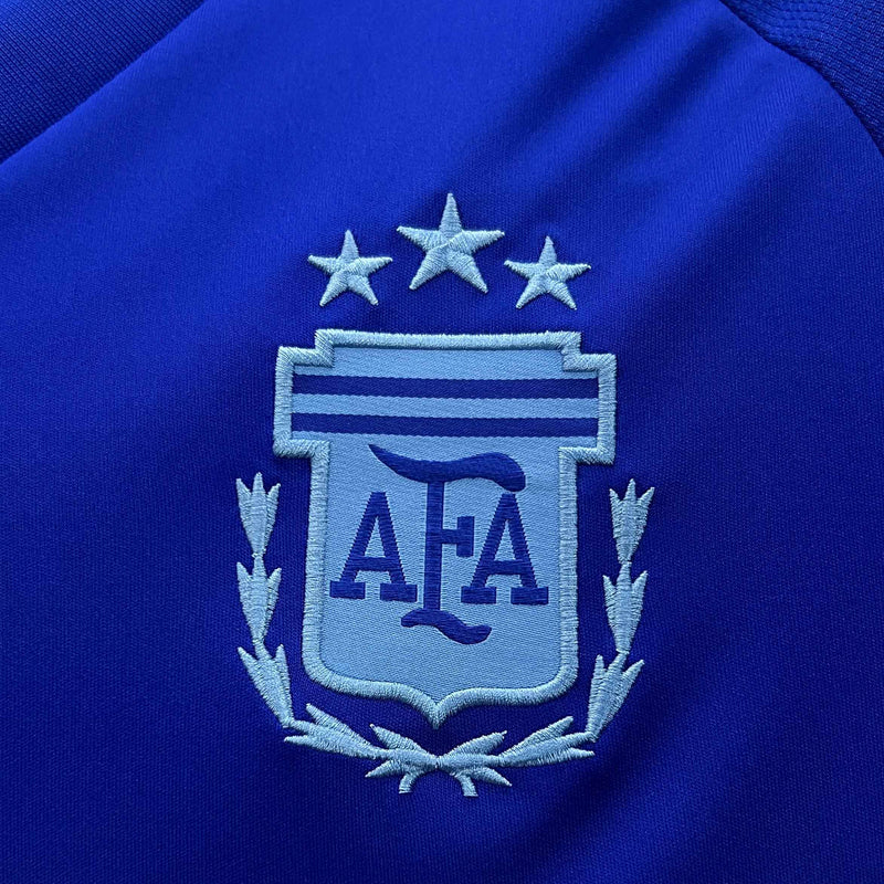 Camisa Seleção Argentina II 24/25 - Torcedor Adidas - Azul + Patch Campeão