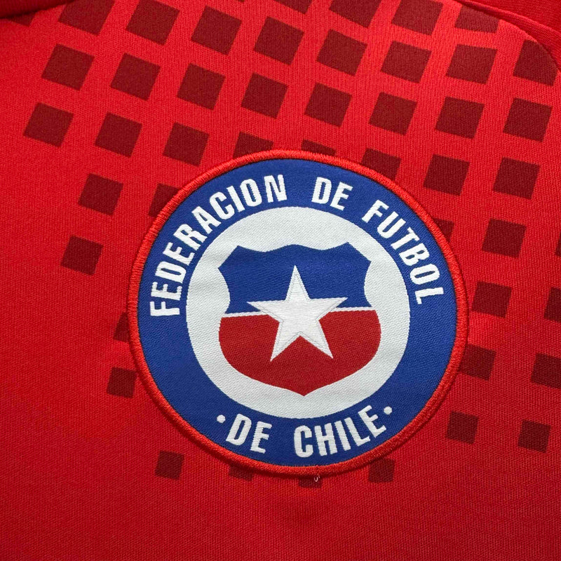 Camisa Seleção Chile I 24/25 - Torcedor Adidas - Vermelha