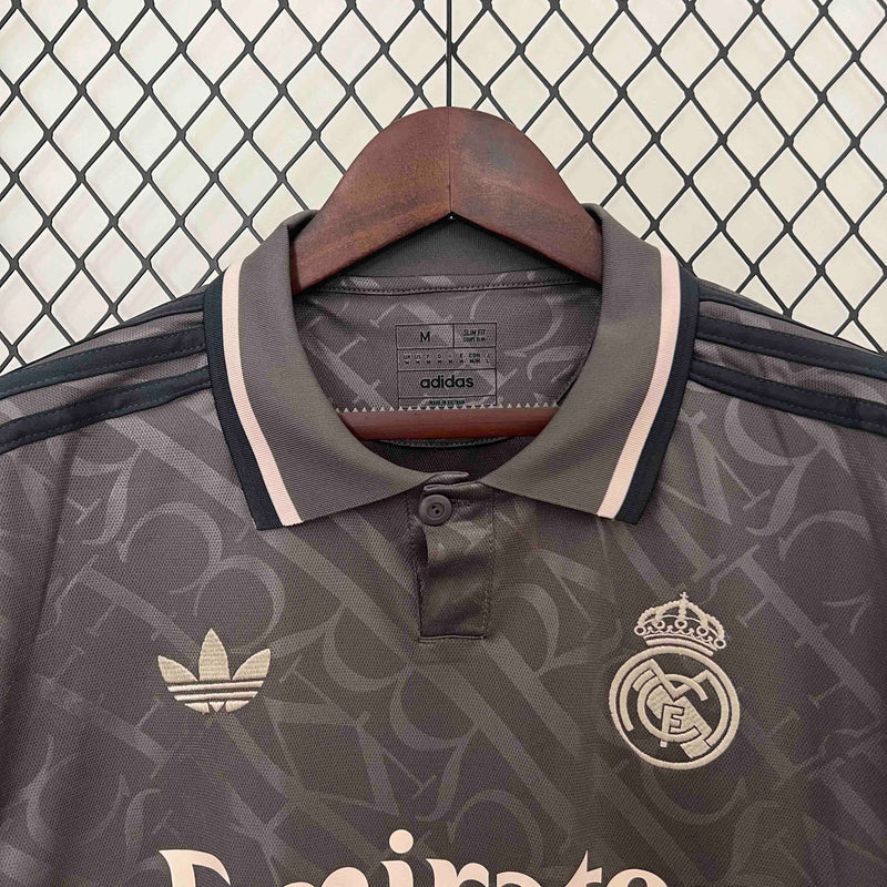 Camisa Real Madrid III 24/25  - Torcedor Adidas - Cinza