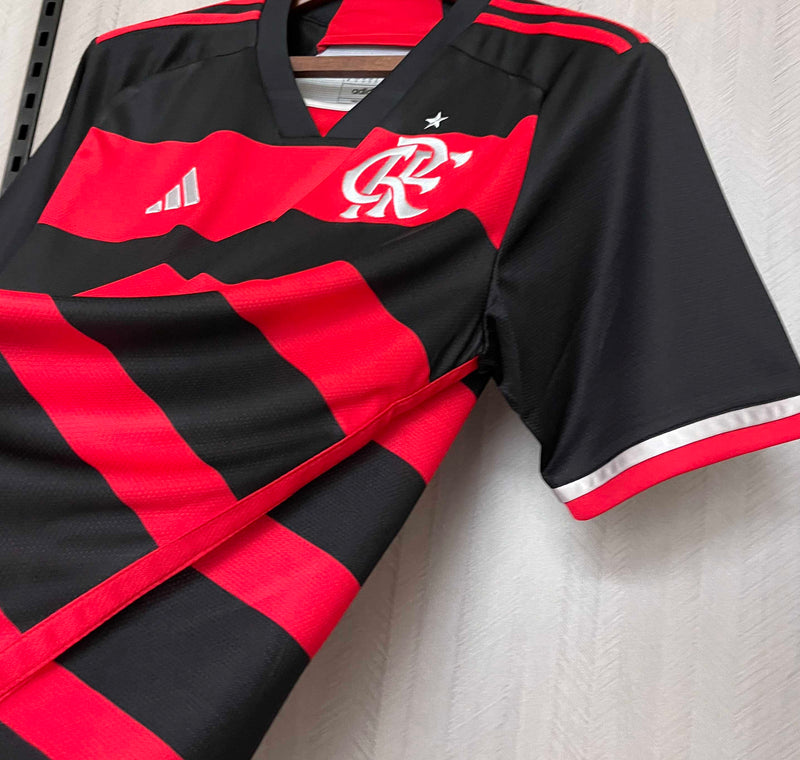 Camisa Flamengo I 24/25 - Torcedor Adidas - Vermelha e Preta