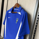 Retrô Camisa Seleção Brasileira II 2002 - Torcedor Nike - Azul