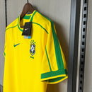 Retrô Camisa Seleção Brasileira I 1998 - Torcedor Nike - Amarela