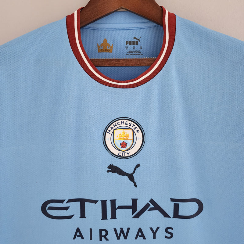 Camisa Manchester City I 22/23 - Torcedor Puma - Azul