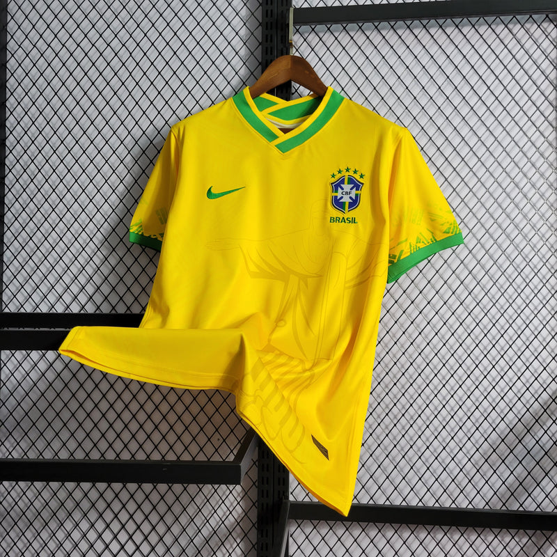 Camisa Seleção Brasileira Cristo Redentor - Edição Especial Nike - Amarela