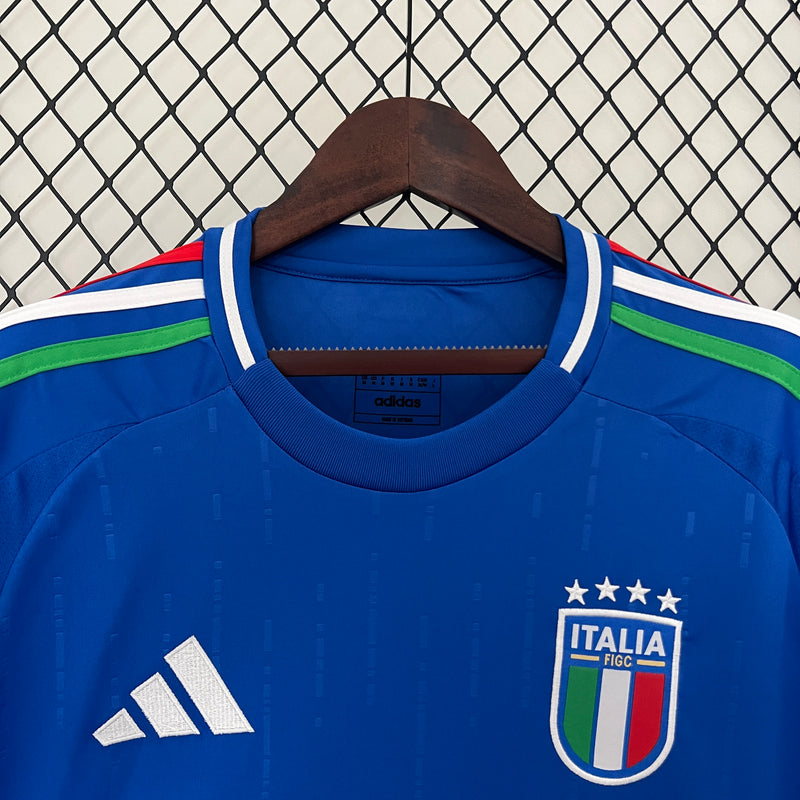 Camisa Seleção Itália I 24/25 - Torcedor Adidas - Azul