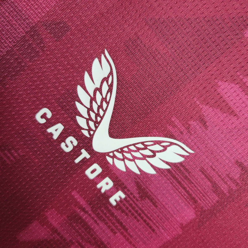 Camisa Aston Villa I 23/24 - Torcedor Castore - Vinho