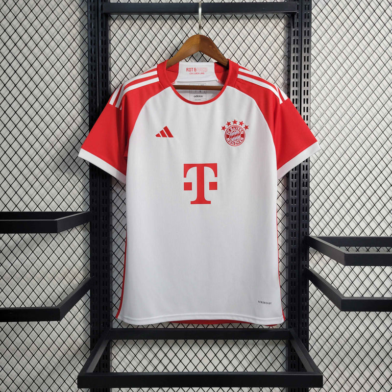 Camisa Bayern de Munique I 23/24 - Torcedor Adidas - Branco