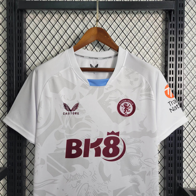 Camisa Aston Villa II 23/24 - Torcedor Castore - Branca