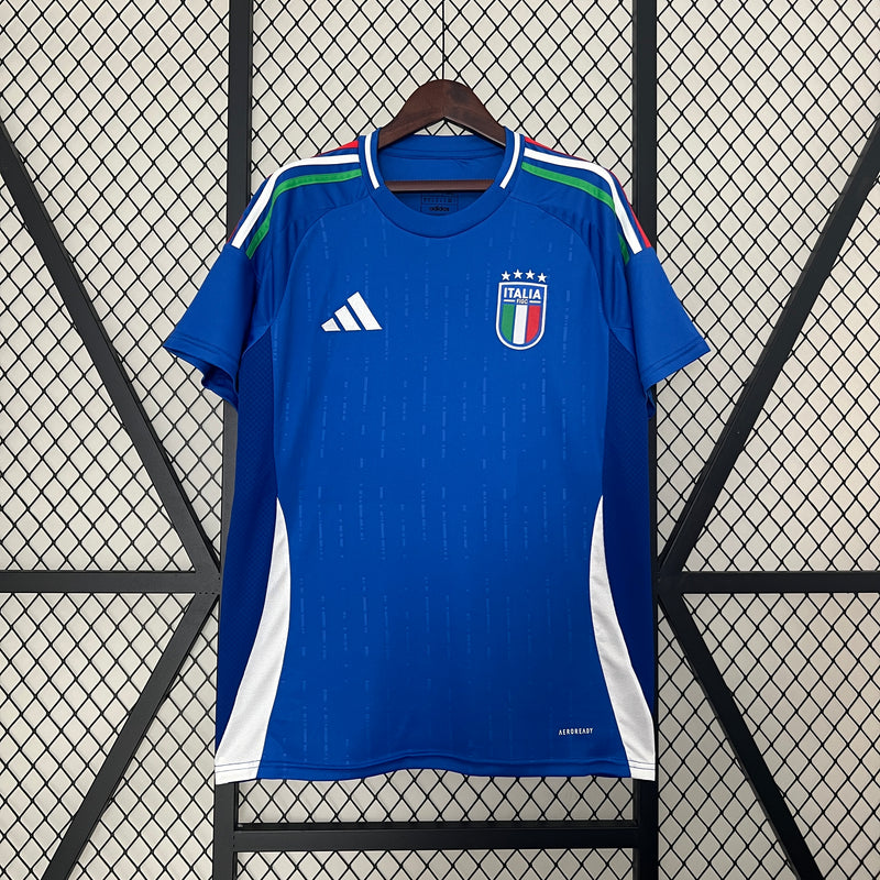 Camisa Seleção Itália I 24/25 - Torcedor Adidas - Azul