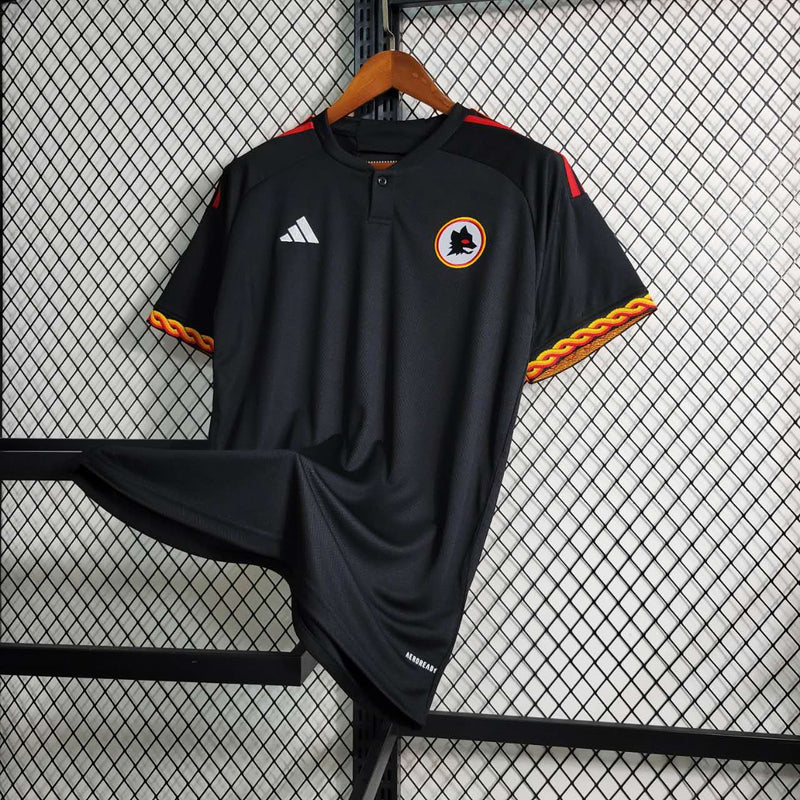 Camisa Roma III 23/24 - Torcedor Adidas - Preta