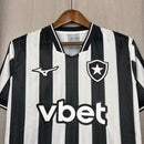Camisa Botafogo I 26/27 - Torcedor Mizuno - Preta e Branca