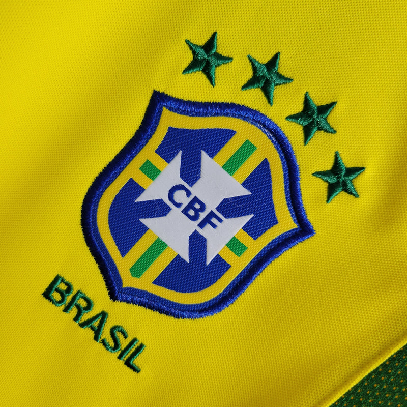 Retrô Camisa Seleção Brasileira I 2002 - Torcedor Nike - Amarela