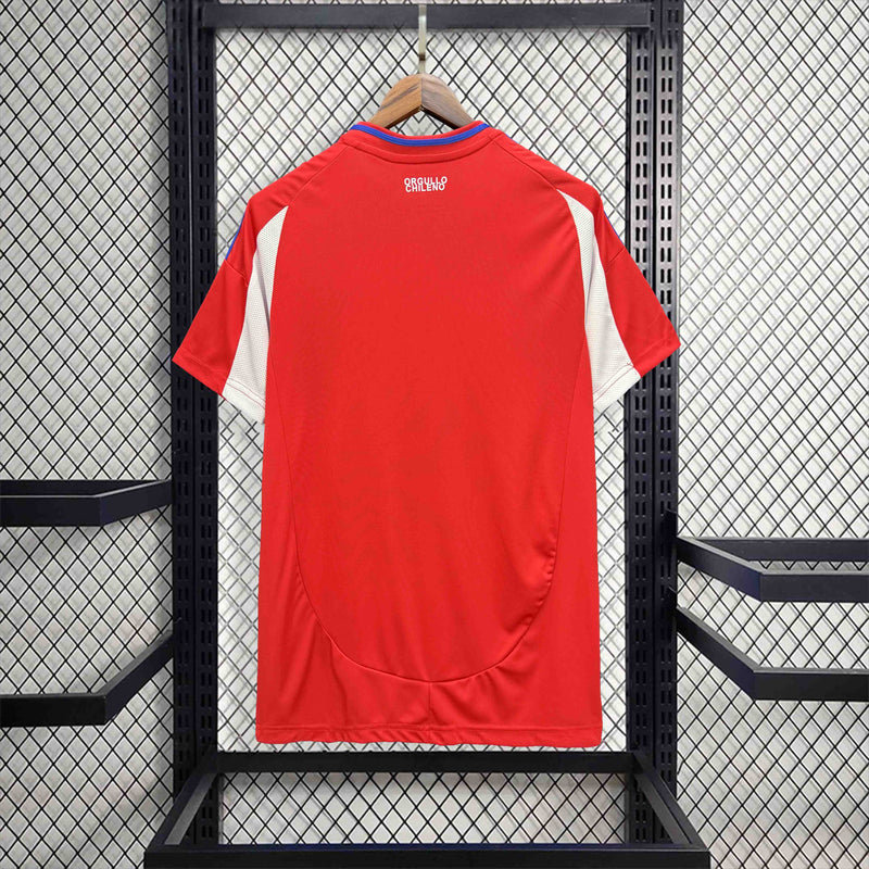 Camisa Seleção Chile I 24/25 - Torcedor Adidas - Vermelha