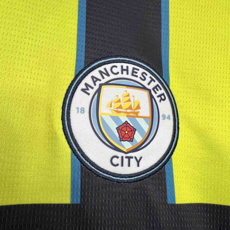 Camisa Manchester City II 24/25 - Torcedor Puma - Amarela e Preto