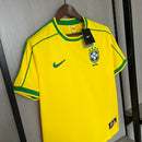 Retrô Camisa Seleção Brasileira I 1998 - Torcedor Nike - Amarela