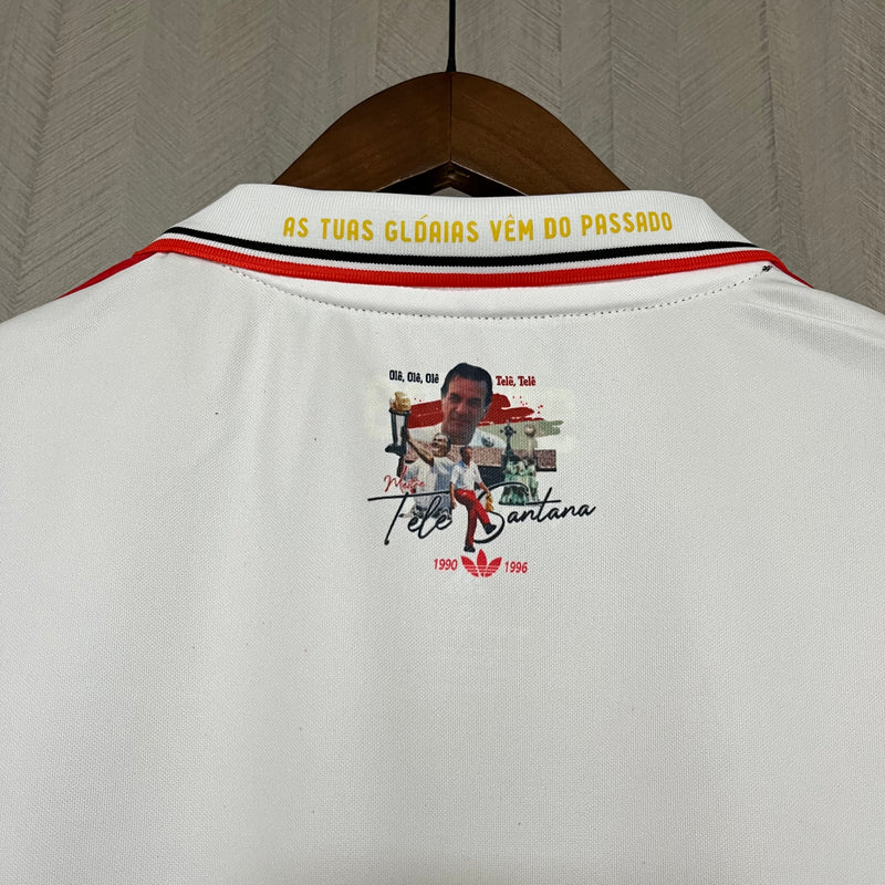 Retrô Camisa São Paulo 92/93 - Torcedor Adidas - Branca e Preta