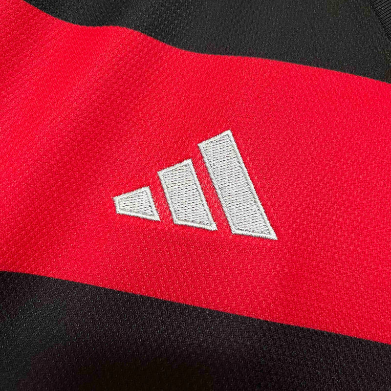 Camisa Flamengo I 24/25 - Torcedor Adidas - Vermelha e Preta