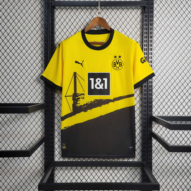 Camisa Borussia Dortmund I 23/24 - Torcedor Puma - Amarela