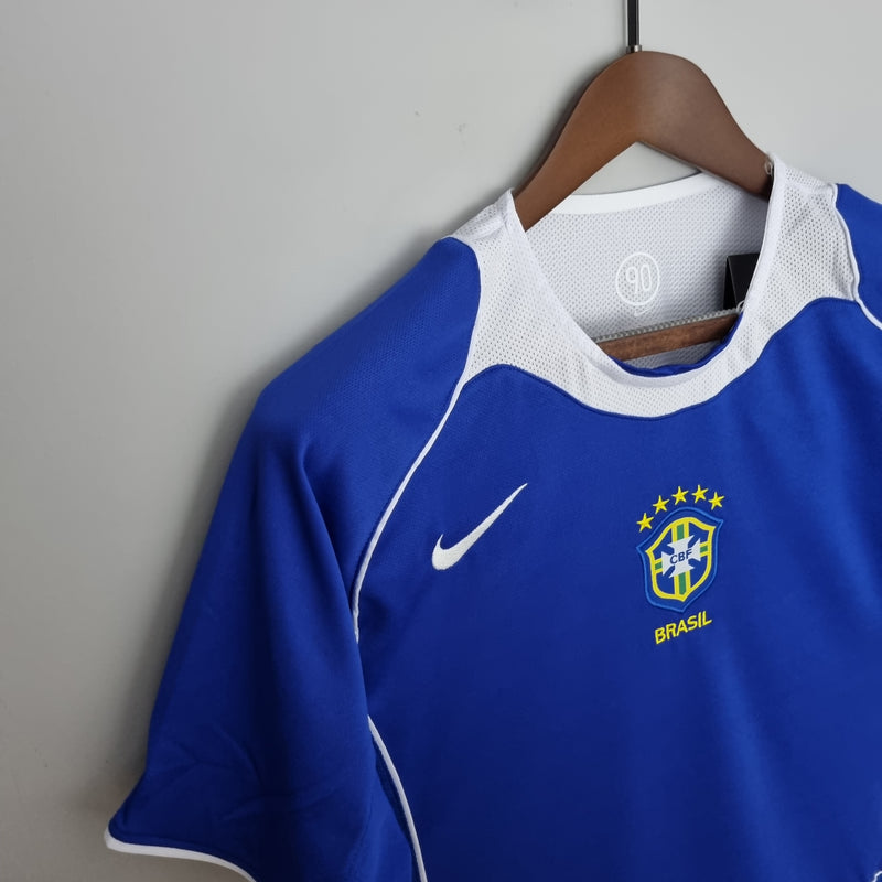 Retrô Camisa Seleção Brasileira II 2004 - Torcedor Nike - Azul