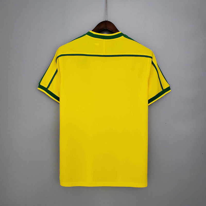 Retrô Camisa Seleção Brasileira I 1998 - Torcedor Nike - Amarela