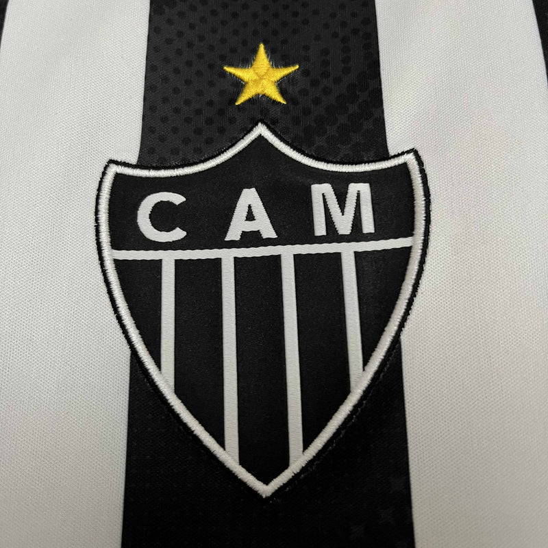 Camisa Atlético Mineiro I 24/25 - Torcedor Adidas - Preta e Branca