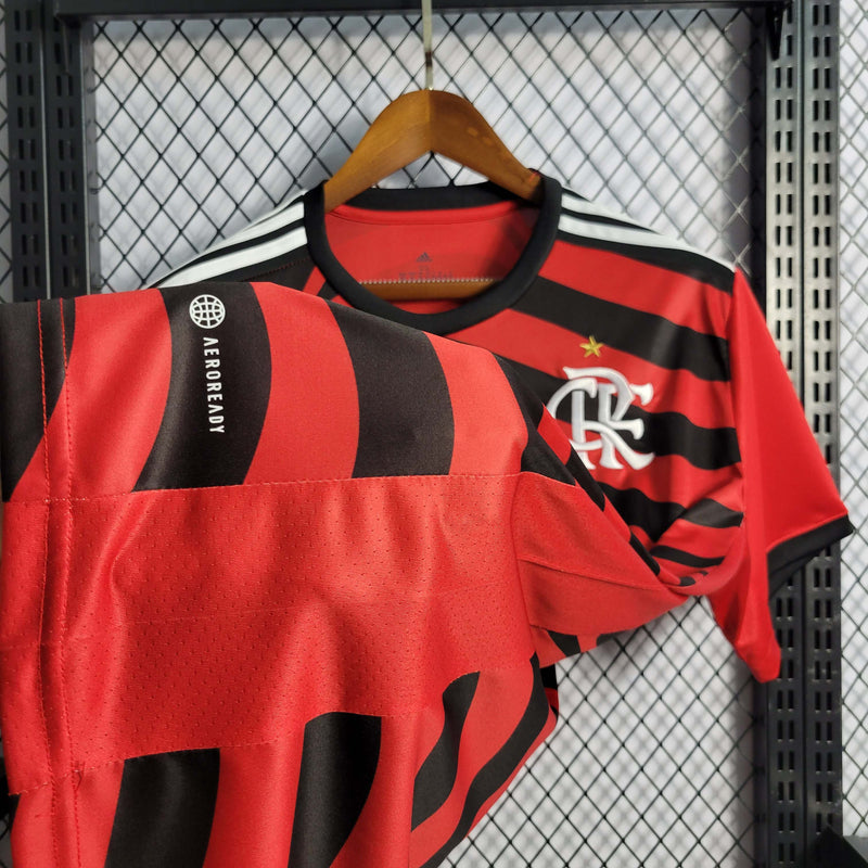 Camisa Flamengo III 22/23 - Torcedor Adidas - Vermelha e Preta