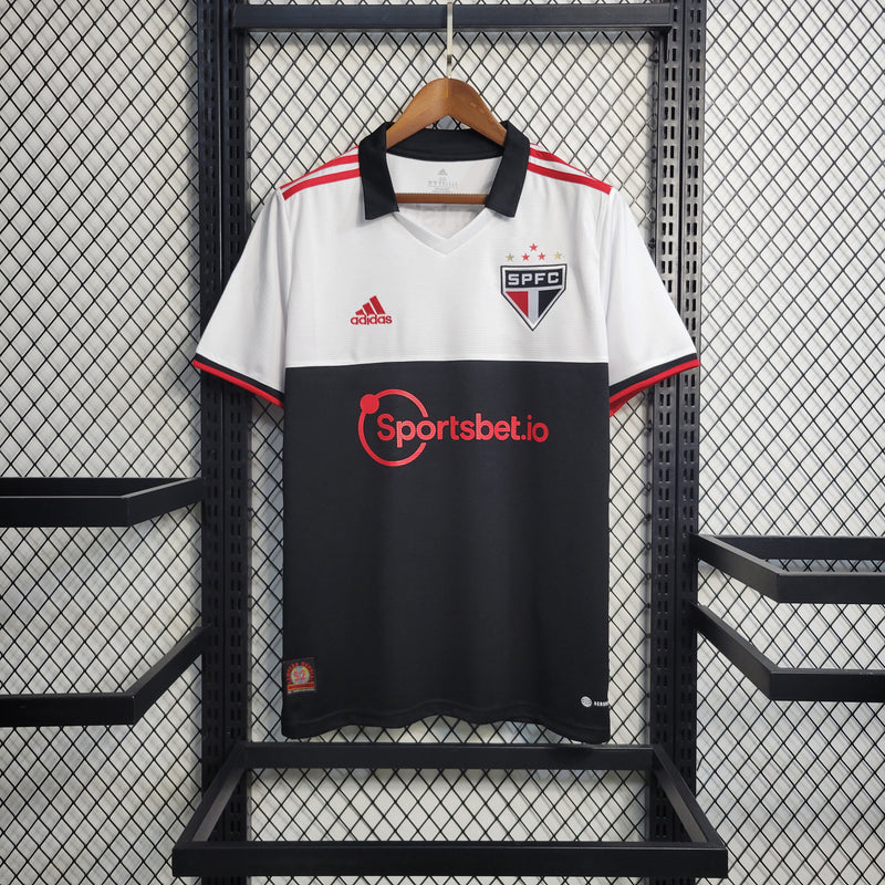 Camisa São Paulo III 22/23 - Torcedor Adidas - Branca e Preta