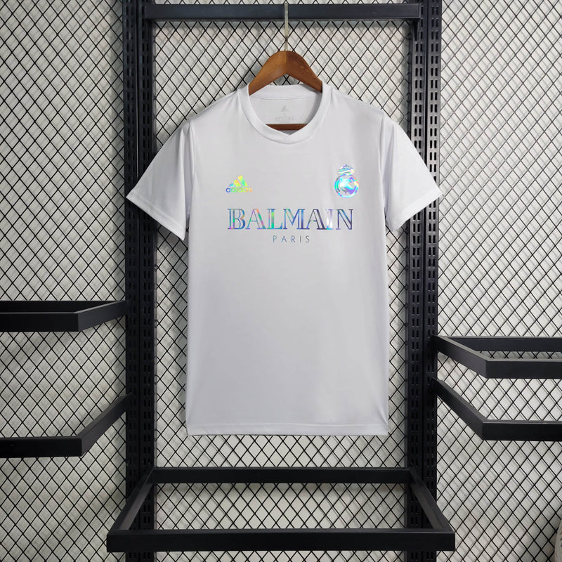 Camisa Real Madrid 23/24 - Edição Especial Balmain - Branca