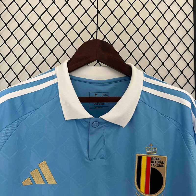 Camisa Seleção Bélgica I 24/25 - Torcedor Adidas - Azul