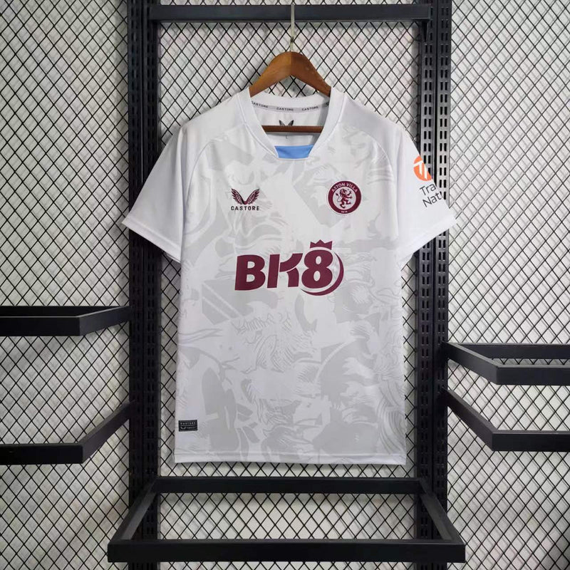 Camisa Aston Villa II 23/24 - Torcedor Castore - Branca