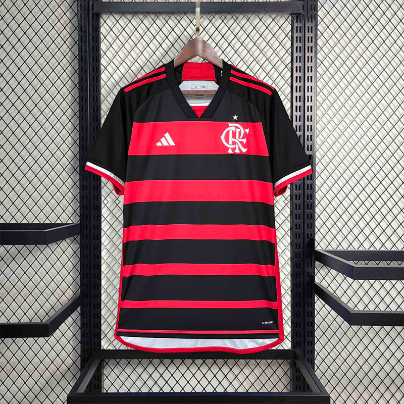 Camisa Flamengo I 24/25 - Torcedor Adidas - Vermelha e Preta