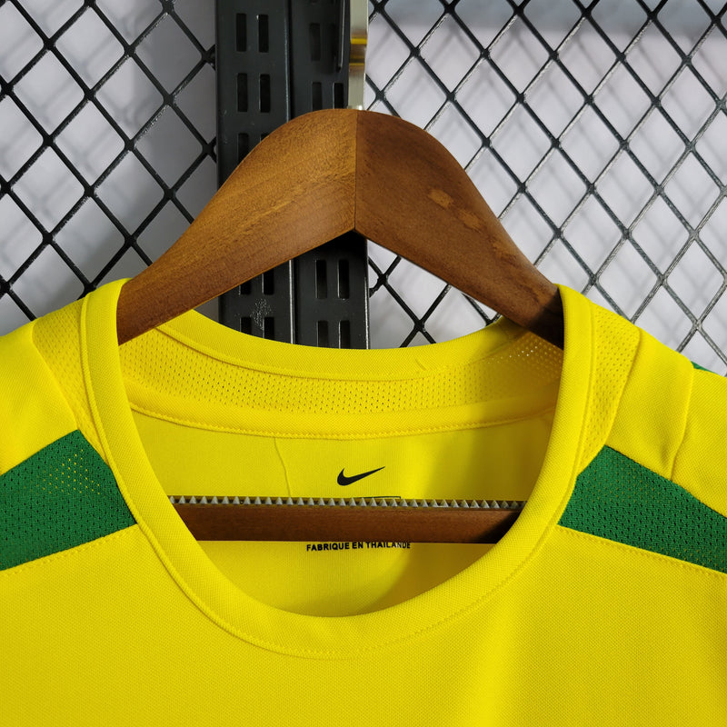 Retrô Camisa Seleção Brasileira I 2002 - Torcedor Nike - Amarela