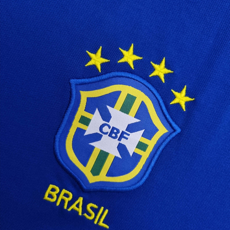 Retrô Camisa Seleção Brasileira II 1998 - Torcedor Nike - Azul