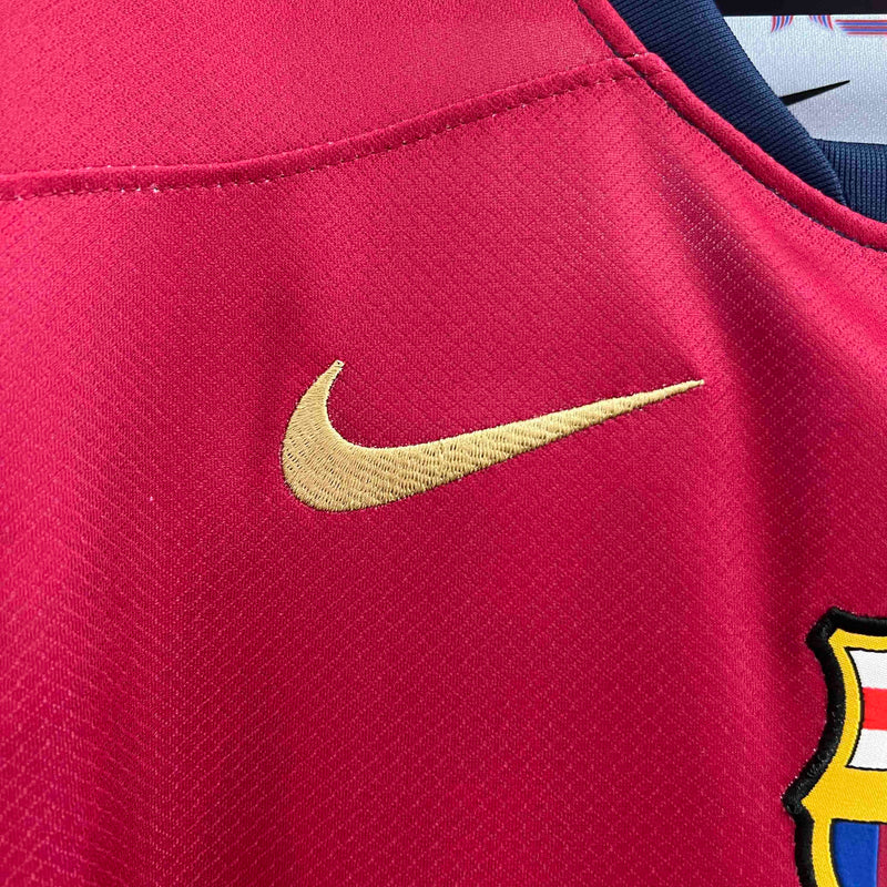 Camisa Barcelona I 24/25 - Torcedor Nike - Azul e Grená