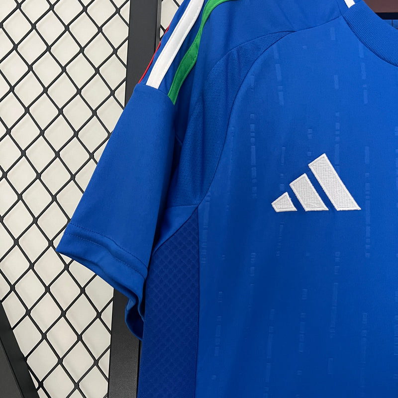 Camisa Seleção Itália I 24/25 - Torcedor Adidas - Azul