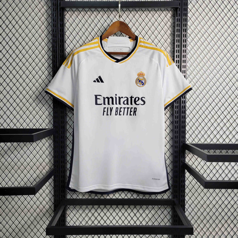 Camisa Real Madrid I 23/24 - Torcedor Adidas - Branca